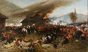 Alphonse-Marie-Adolphe de Neuville The defence of Rorke's Drift oil painting
